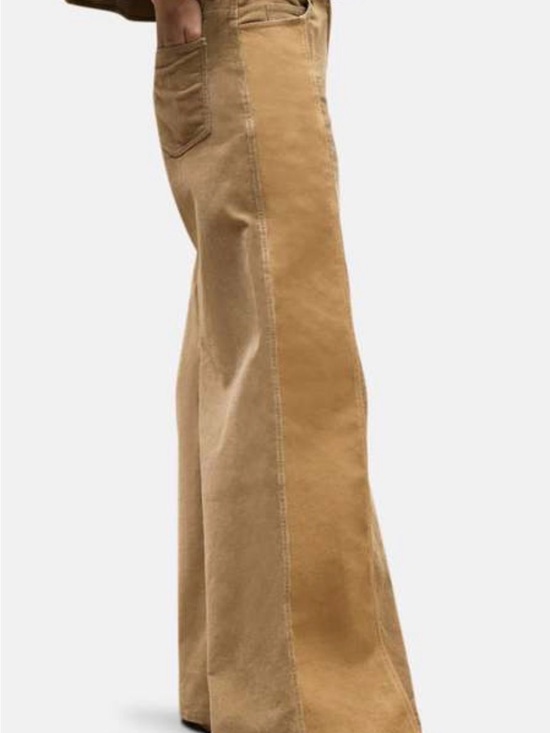 TWP Pants - TWP Varick Dark Camel Cotton Velveteen Wide Leg Pants Size 0 NWT $550